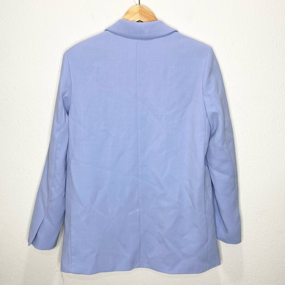 Zara Straight Cut Blazer Bloggers Favorite In Blue XS - Picture 10 of 13